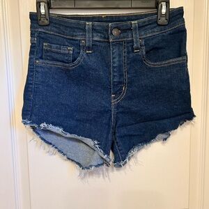 Classic Dark Blue Women's Jean Shorts